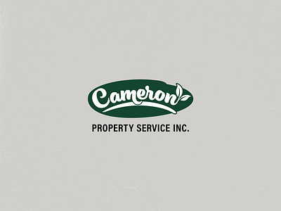 Cameron Property Service, Inc. landscaping logo property