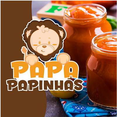 Logo cartoon - papa papinhas branding design designer draw drawingart illustrator