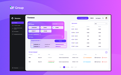 Nexana design fin tech multi currency exchange platform ui ux