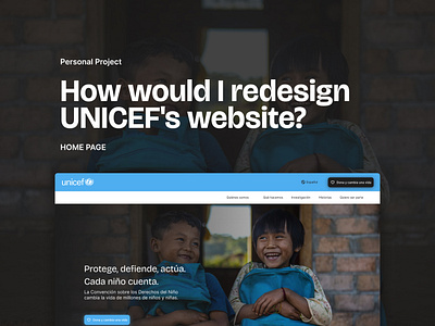 Home - UNICEF's website figma graphic design ui ui design web design