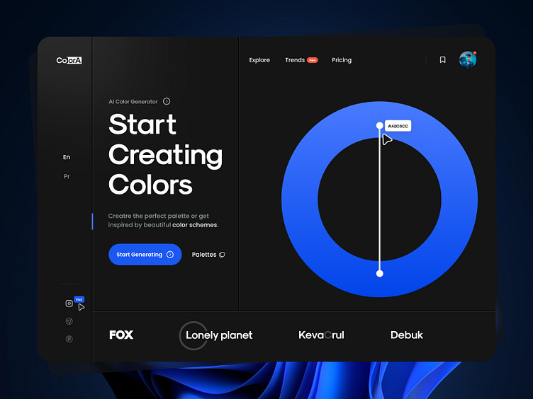 Color Generator Website landing Page by uixamjad for Piqo Studio on ...