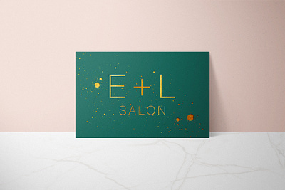 E+L SALON business card identity identity design logo logo design