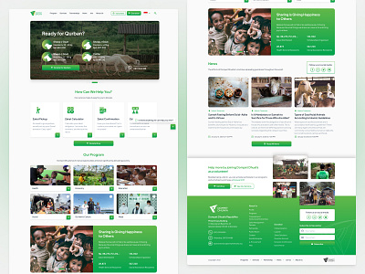 Dompet Dhuafa - Largest Indonesian Charity Website Revamp 🫱🏼‍ branding charity website gradient green landing page leaves ui ui design uiux ux ux design web design