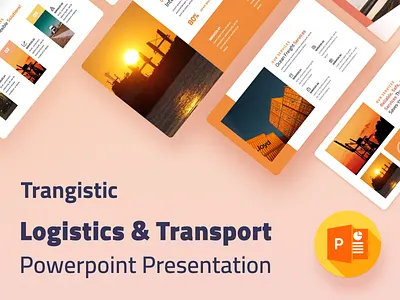 Trangistic – Logistic & Transport PowerPoint Presentation Templa branding business creative design graphic design illustration infographic logi logistics logo maps mockup powerpoint powerpoint template presentation pricing plans service team transportation ui