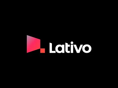 Lativo Logo Design brand branding icon identity letter letter logo lettermark logo logotype minimalism monogram tv typography