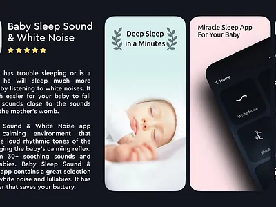 White Noise App That I Designed and published app ui branding design flat ui design illustration logo sample app ui ui ui design vector