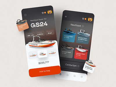 Rent a Boat Mobile App app boat boat rent booking booking app design ios mobile mobile app rent sketch ui ux yacht