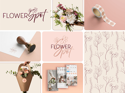 FlowerSpot | branding branding graphic design logo