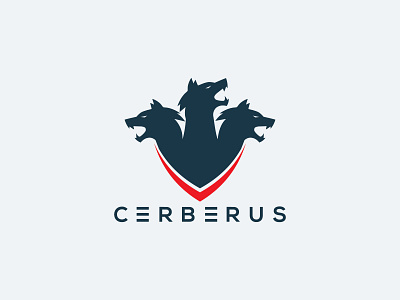 Cerberus Logo animal animal logo animals logo cerberus cerberus logo cerberus logo design cerberus wolf top cerberus logo wolf logo wolves wolves logo wolves logo design