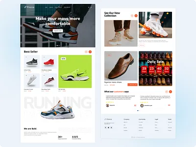 Stepup | Footwear that stands out. boots fashion footwear landing page mens online shop product design shoes ui ux womens