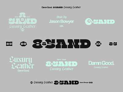 8&Sand Luxury Leather Branding branding illustrator logo