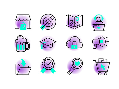 Icon Set design icons ui vector