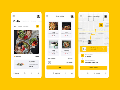 Food Delivery App UI app screens app ui app ui design food app food delivery app food delivery app ui mobile app mobile app ui mobile ui design ui ui design