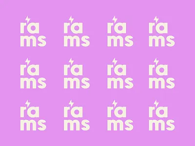Rams logo + brand elements branding college design logo nature outdoor running ty typography