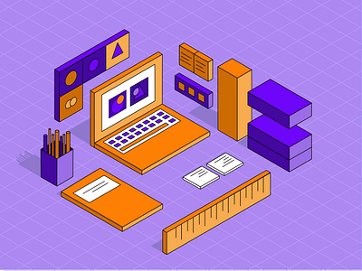 Isometric Illustration graphic design illustration isometric vector