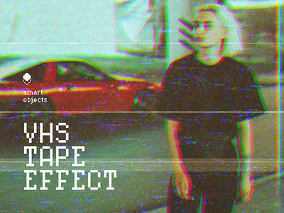 VHS Tape Effect download effect error free freebie glitch mismatches noise photo pixel pixelbuddha pixels psd retro screen tape template tv vhs vintage