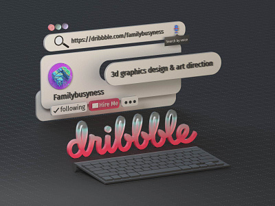 Familybusyness! 3d 3d design 3d illustration 3d modelling 3dicon branding c4d cinema4d design designer graphic design icon illustration internet logo page pagedesign portfolio ui ux