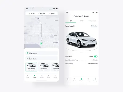 UI/UX Design for car rental Mobile App app design auto automobile booking car car app car rental clear concept dealer driver electrocar mobile app tesla transport travel vehicle
