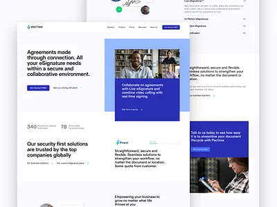 Pactima — Website Design b2b branding corporate design esignature graphic design lottie animation madeinwebflow signature ui ux web design webflow website design