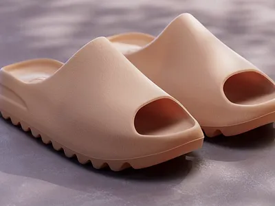 Yeezy Slides - Pure 3d adidas c4d comfy foam lighting maxon modeling octane product visualization slides sneakers textures yeezy