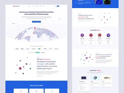 Launchese - Business to Business (B2B) Service Company Website 2022 b2b business business to business clean clean ui creative design ecommerce business launche business online business satart up business service providing company startup team trendy ui uiux ux website