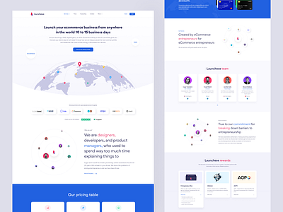 Launchese - Business to Business (B2B) Service Company Website 2022 b2b business business to business clean clean ui creative design ecommerce business launche business online business satart up business service providing company startup team trendy ui uiux ux website