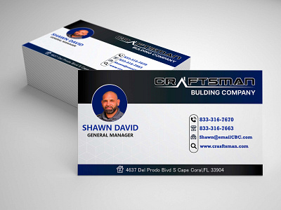 Project for Business card Single Side business card motion graphics ui