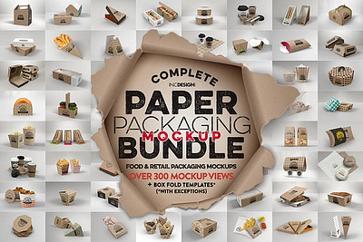 BUNDLE Paper Packaging Mockup Download bundle paper packaging mockup cake candy chocolate eco fast food packaging paper pastries pizza recycle restaurant salad takeaway takeout