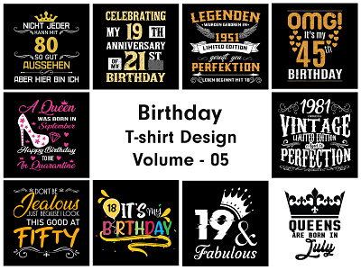 Birthday T-shirt Design birthday birthday t shirt birthday t shirt design graphic design t shirt design tshirt typography t shirt ui uiux ux