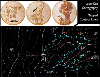 Mappings (Contour & Highway) adeline b swires adeline b. swires adeline brone swires adeline bronė swires adelineswires aerial aerial view cartograph contour contour lines contour map elevation grading laser cut laser cutter laser cutting lasercut lasercutter swires