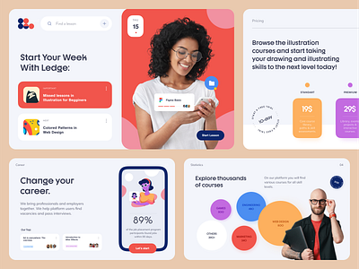 Ledge Learning - Pitch Deck brand guidelines brand identity brand sign branding business design dribbble dribble halo halo lab identity logo logo design logotype marketing packaging pitch deck smm startup studio