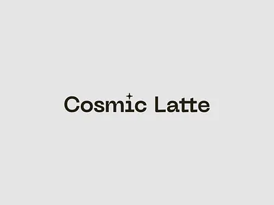 Cosmic Latte Logo branding cosmic design gradient logo logotype mark space star symbol typography visual identity