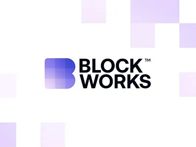 Blockworks - Logo Redesign bitcoin block blockworks branding coin crypto cryptocurrency cube design eth ethereum grid illustration logo news square token vector web3