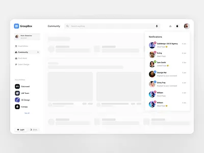 GroupBox branding design logo ui ux