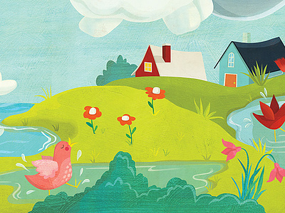 When You See a Cloud - children's book childrens book illustration childrens books childrens illustration clouds illustration kidlitart kids books kids in nature nature spring summer weather whimsical