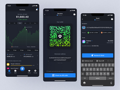 Crypto mobile application blockchain blockchain app crypto app crypto currency crypto mobile cryptocurrency currency exchange money mobile app mobile crypto mobile wallet portfolio sent money wallet