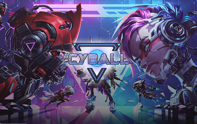 CYBALL GAME | 3D GAME TRAILER 3d 3d animation 3d game 3d rendering card game cartoon chibi cyball cyberpunk cybot football game trailer motion graphics movie nft nft game scifi teaser