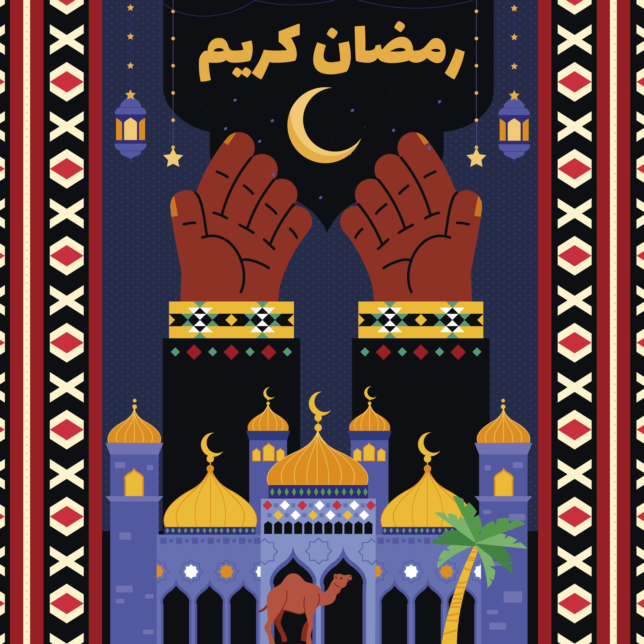 Ramadan Kareem arabia arabian camel arab dubai freelancer jordan kareem kuwait mosque pray qatar ramadan saudi uae