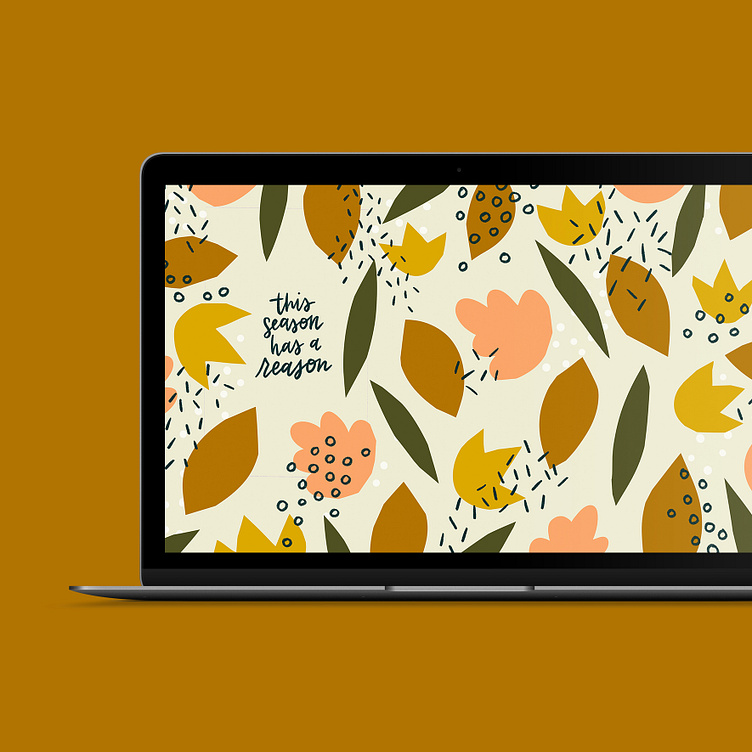 Free Desktop & Phone Wallpaper Background - October by Natasia Martin on  Dribbble