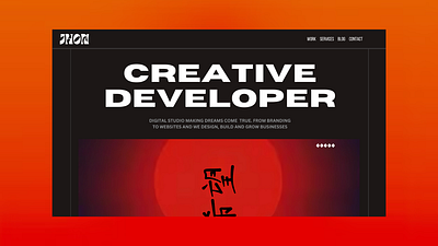 Creative Developer-Web Design animation graphic design ui uiuxdesigner webdesign website