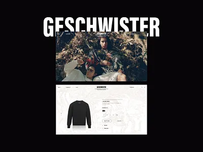 Geschwister Website Design branding ecommerce graphic design layout logo minimal minimal design minimalist mobile modern photography typography ui web design website whitespace