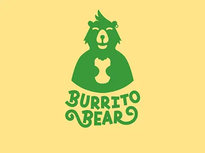 Burrito Bear Logo animal logo bear logo design food food logo graphicdesign logo logotype minimal