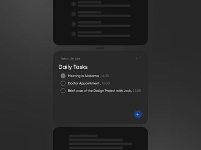 Daily Task app darkmode design figma product design ui ux