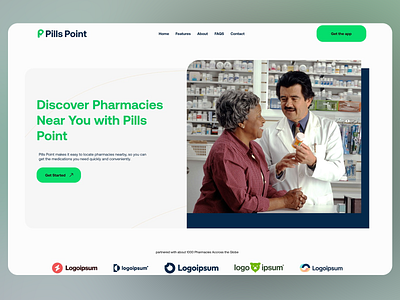 Pharmacy Locator Website UI Design digital health drug search healthcare medical website mobile friendly modern ui online pharmacy pharmacy pharmacy locator product page responsive ui ui design user friendly ux design ux research ux ui web design web platform website website design