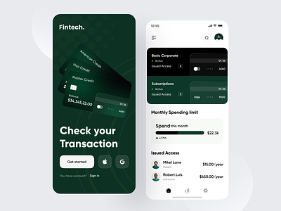 Financial -Mobile App app app design balance banking app card cash deposit design finance management financial app fintech fintech app loan management tool mobile mobile app money subscribe transaction ui