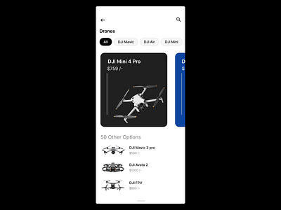 🚀 Smooth Drone Shopping Experience – UI Animation 🎥✨ aftereffects dribbble dronetech ecommerceux microinteractions motiondesign shoppingapp uianimation uxdesign