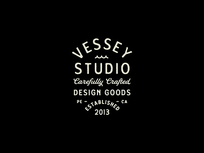 Vessey Studio badge design branding design font lettering logo personal branding typeface typography vintage