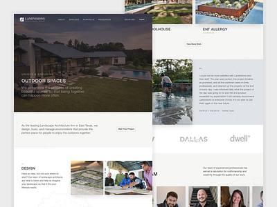 Landscape Architect Website & Branding Concept architect branding clean concept corporate design homepage landscape landscaping minimal typography ui wordpress