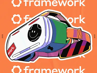 Framework Computers posters abstract anime illustration ipad pro poster texture