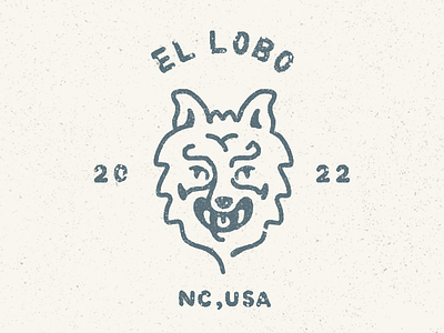 El Lobo animal badge badges drawing el lobo illustration lobo lobos mascot mascots nc procreate wolf wolves